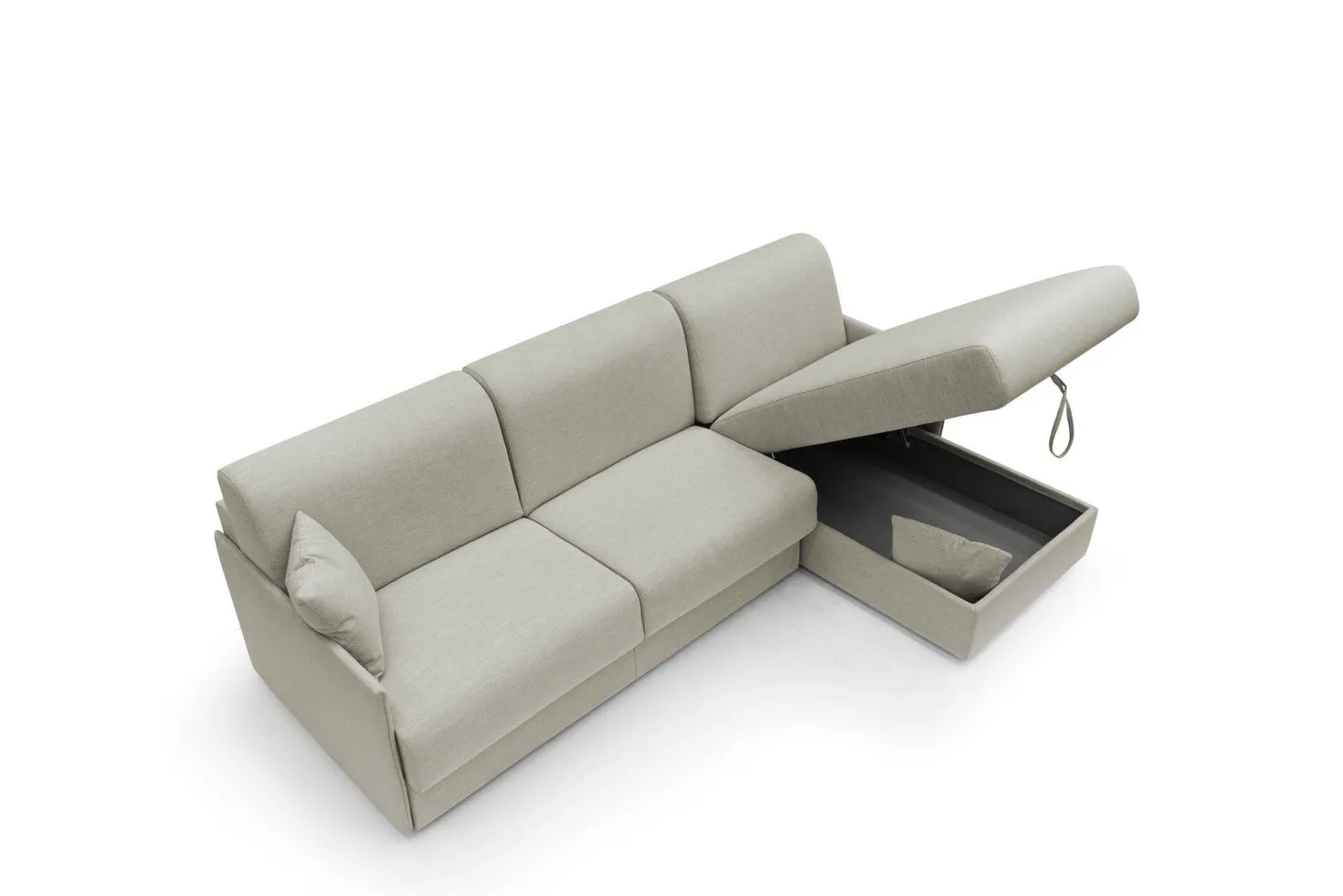 Canapé d'angle convertible et réversible tissu recyclé déhoussable Arthur