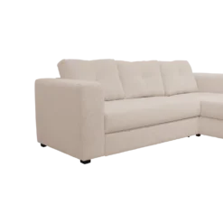 Canapé d'angle convertible et réversible tissu chenillé Pyram
