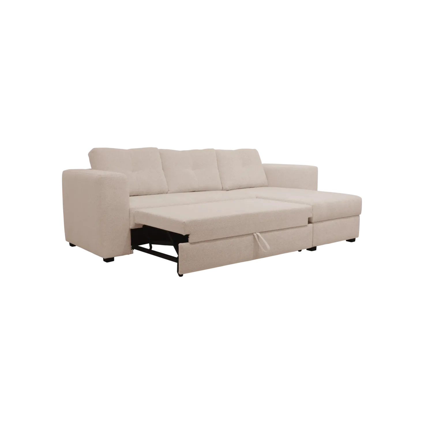 Canapé d'angle convertible et réversible tissu chenillé Pyram