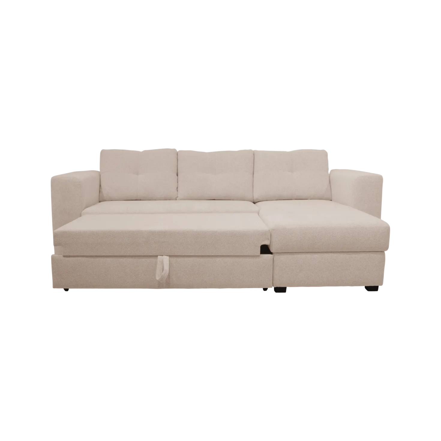 Canapé d'angle convertible et réversible tissu chenillé Pyram