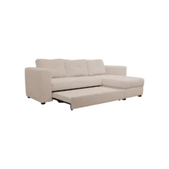 Canapé d'angle convertible et réversible tissu chenillé Pyram
