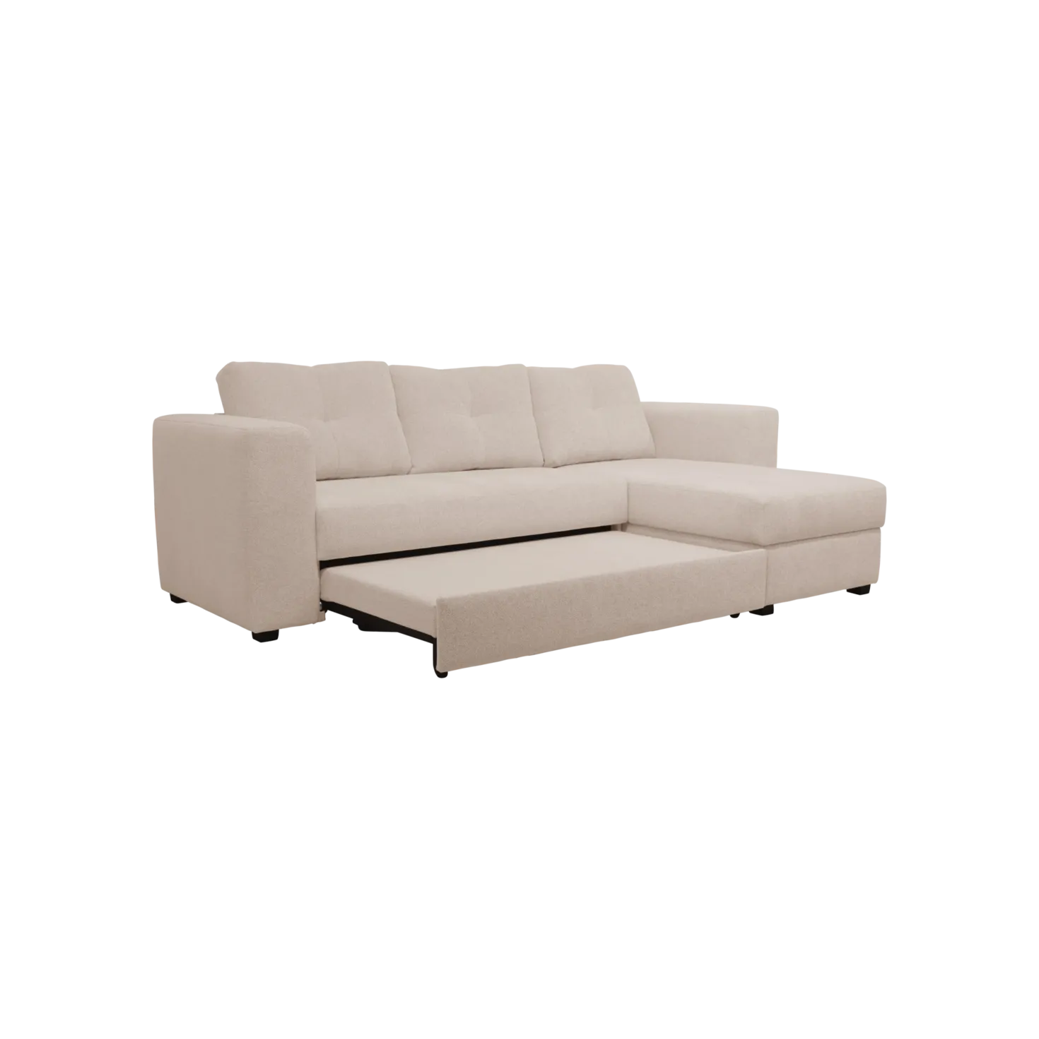 Canapé d'angle convertible et réversible tissu chenillé Pyram