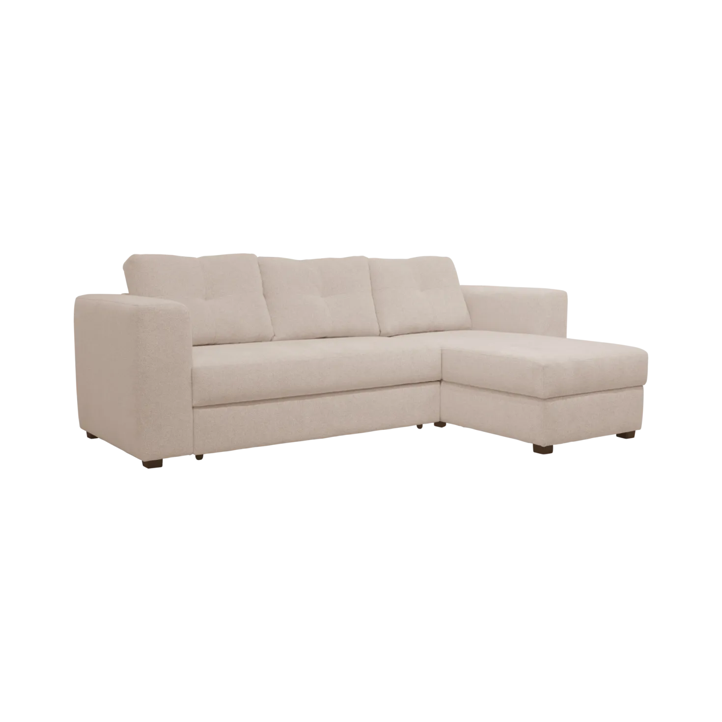 Canapé d'angle convertible et réversible tissu chenillé Pyram