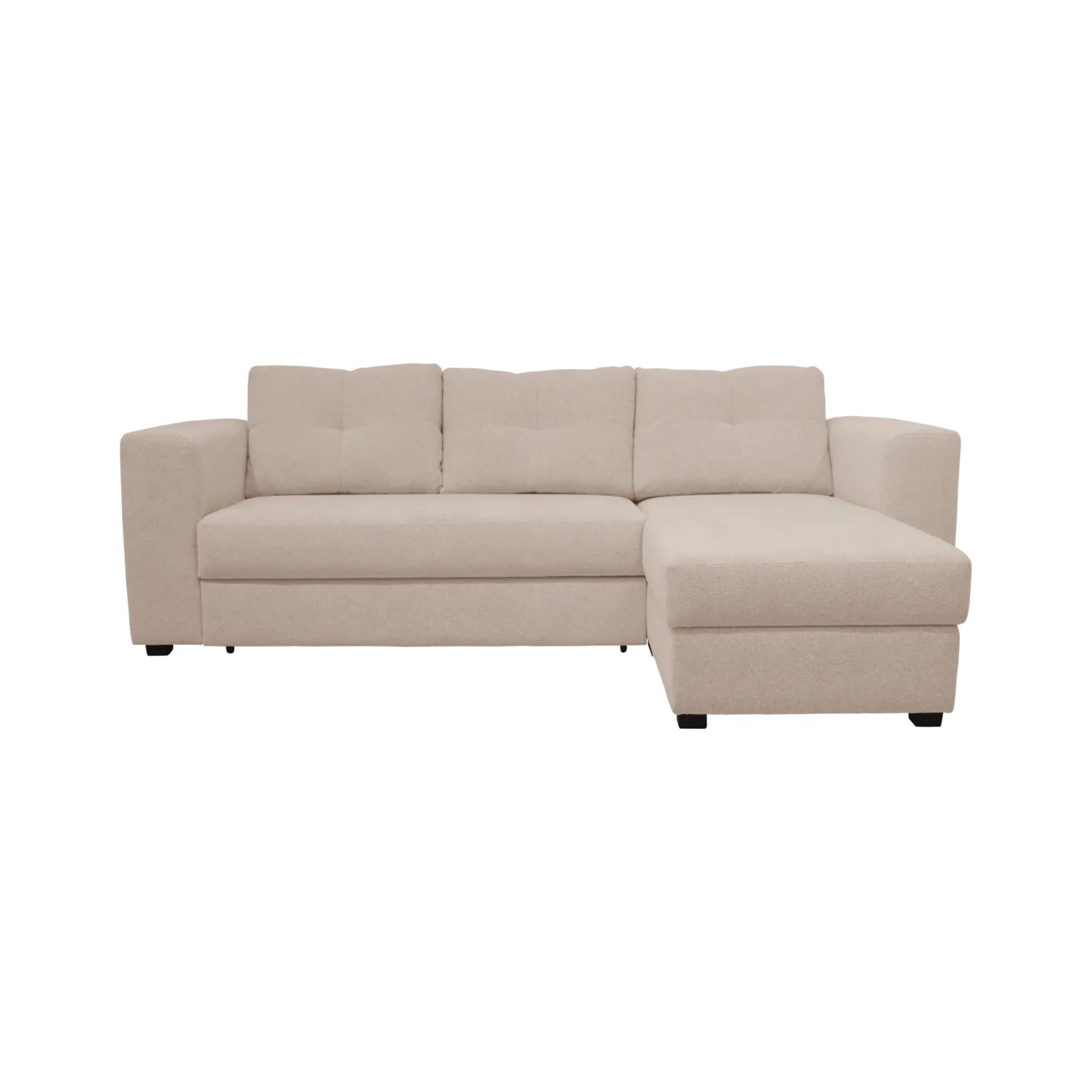 Canapé d'angle convertible et réversible tissu chenillé Pyram