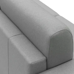 Canapé d'angle convertible et réversible tissu déhoussable Aubin