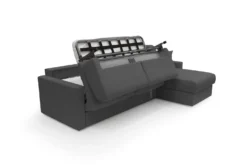 Canapé d'angle convertible et réversible tissu recyclé déhoussable Aubin