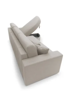 Canapé d'angle convertible tissu déhoussable Aubin
