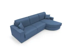 Canapé d'angle convertible tissu déhoussable Aubin