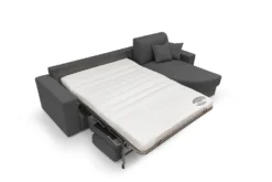Canapé d'angle convertible tissu déhoussable Aubin