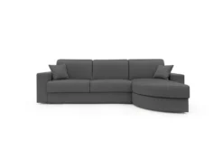 Canapé d'angle convertible tissu déhoussable Aubin
