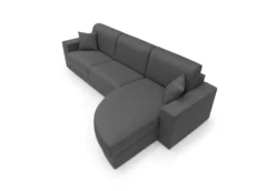Canapé d'angle convertible tissu déhoussable Aubin