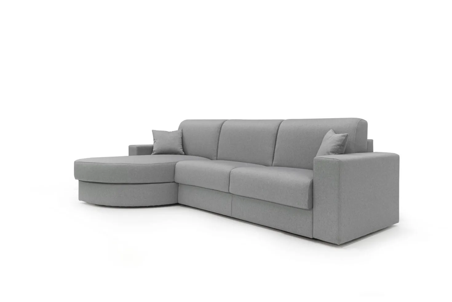 Canapé d'angle convertible tissu déhoussable Aubin
