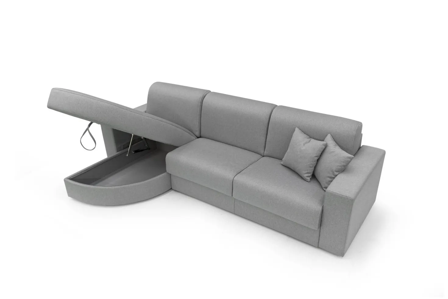 Canapé d'angle convertible tissu déhoussable Aubin