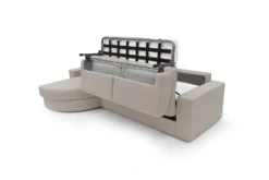 Canapé d'angle convertible tissu déhoussable Aubin