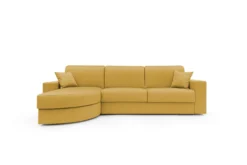 Canapé d'angle convertible tissu déhoussable Aubin