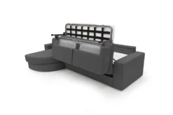 Canapé d'angle convertible tissu déhoussable Aubin