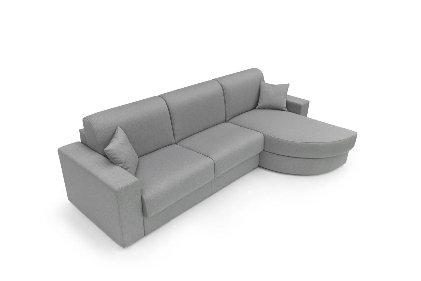Canapé d'angle convertible tissu déhoussable Aubin