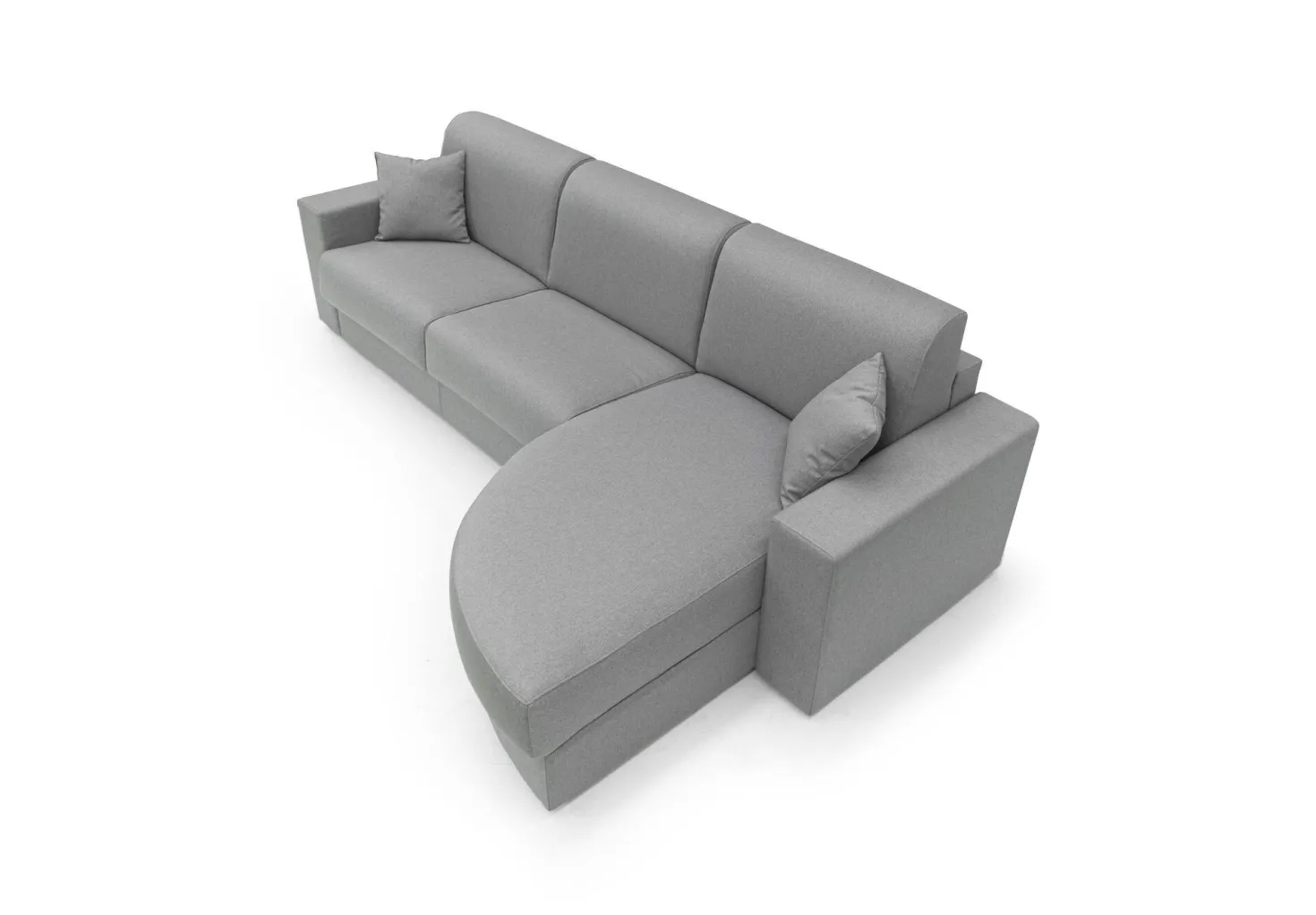 Canapé d'angle convertible tissu déhoussable Aubin