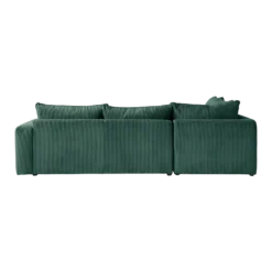 Canapé d'angle convertible velours côtelé Otto