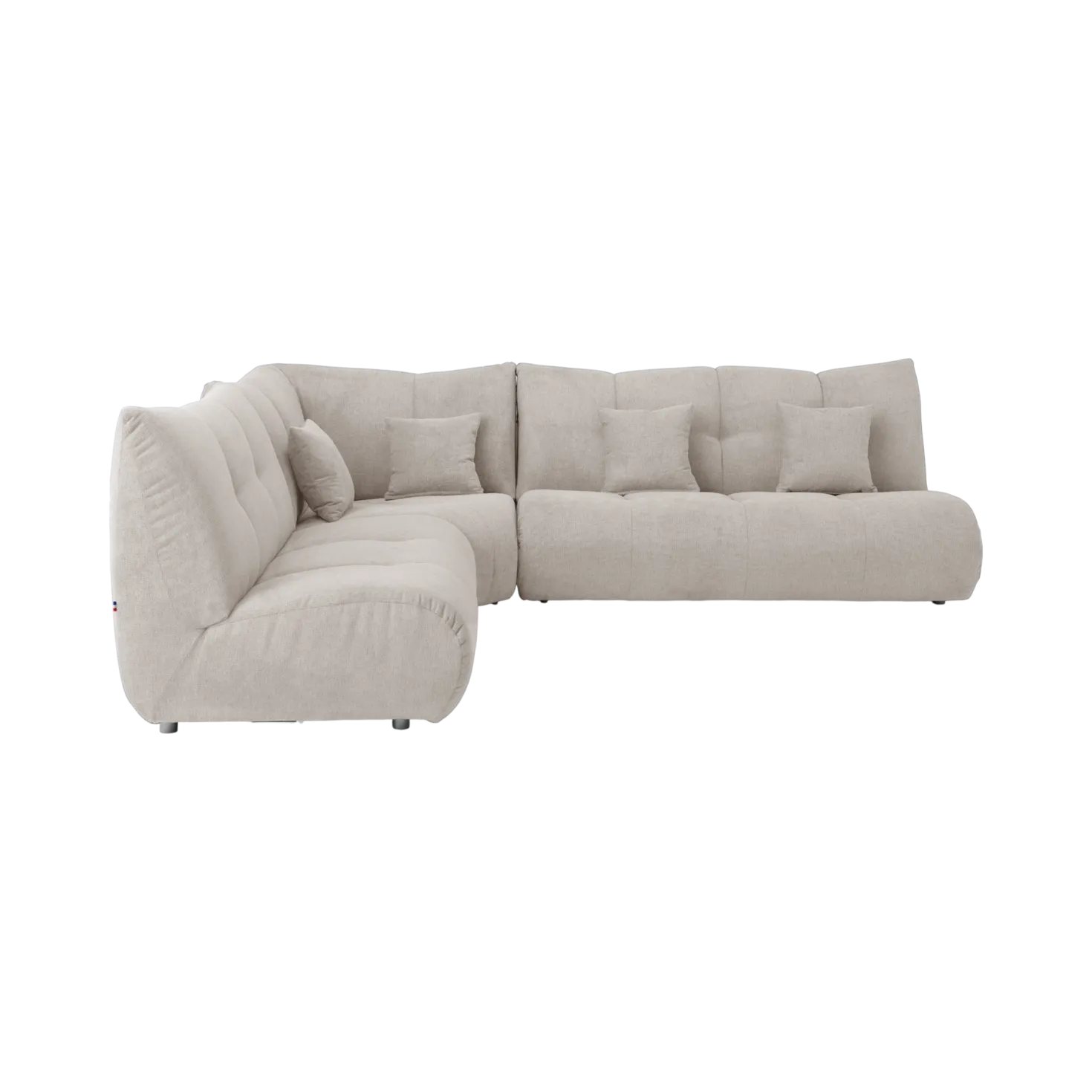 Canapé d'angle modulable tissu Benny