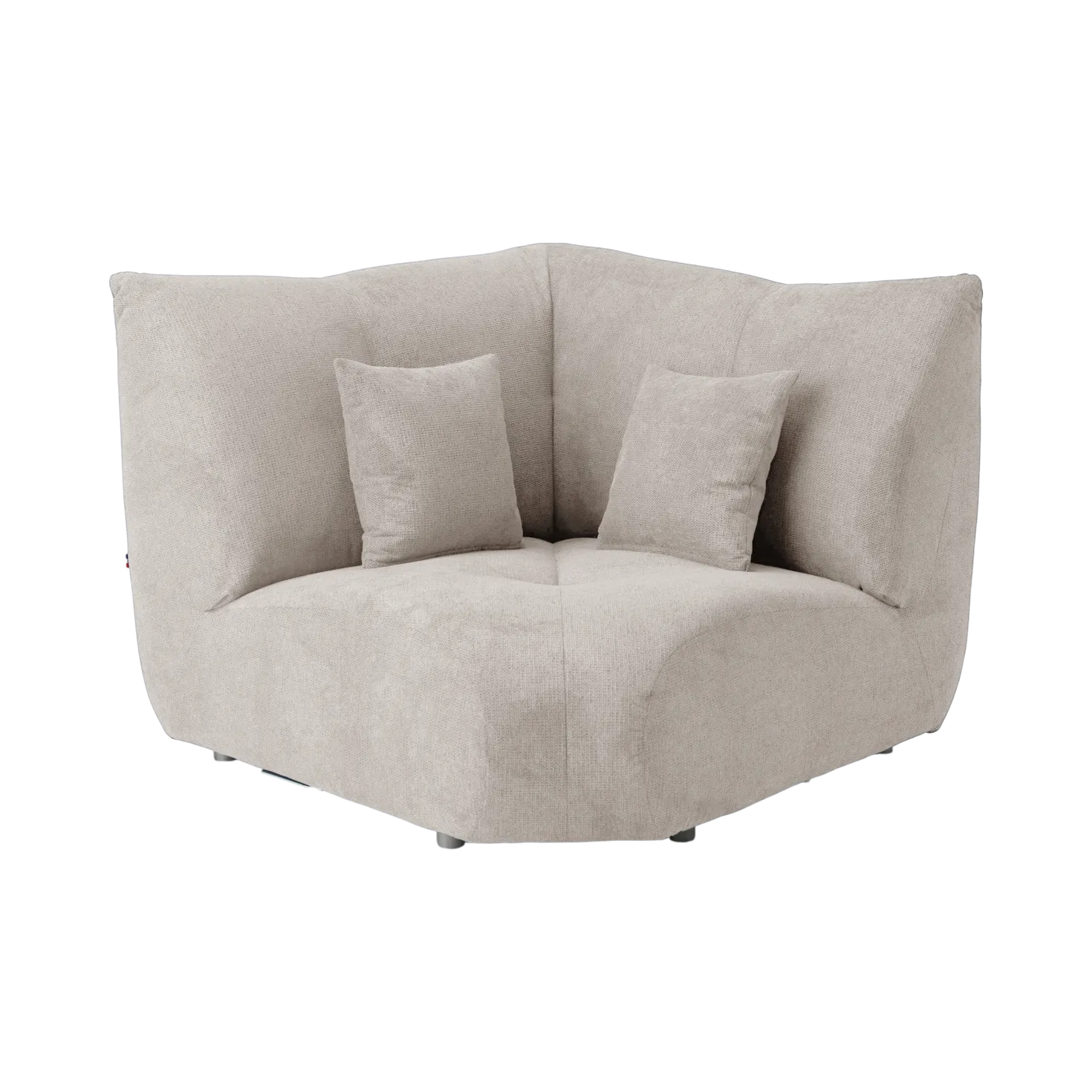 Canapé d'angle modulable tissu Benny