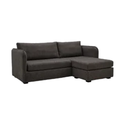 Canapé d'angle réversible compact tissu Maël