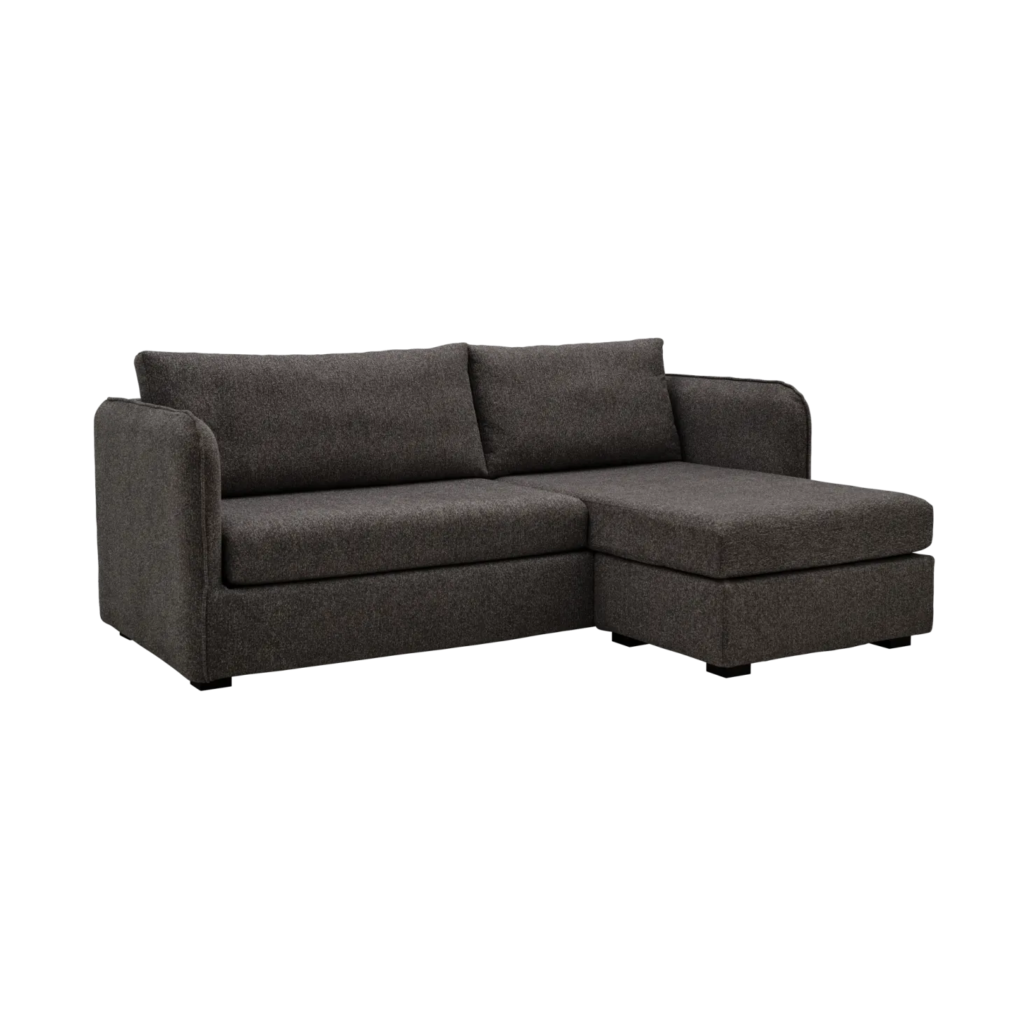 Canapé d'angle réversible compact tissu Maël