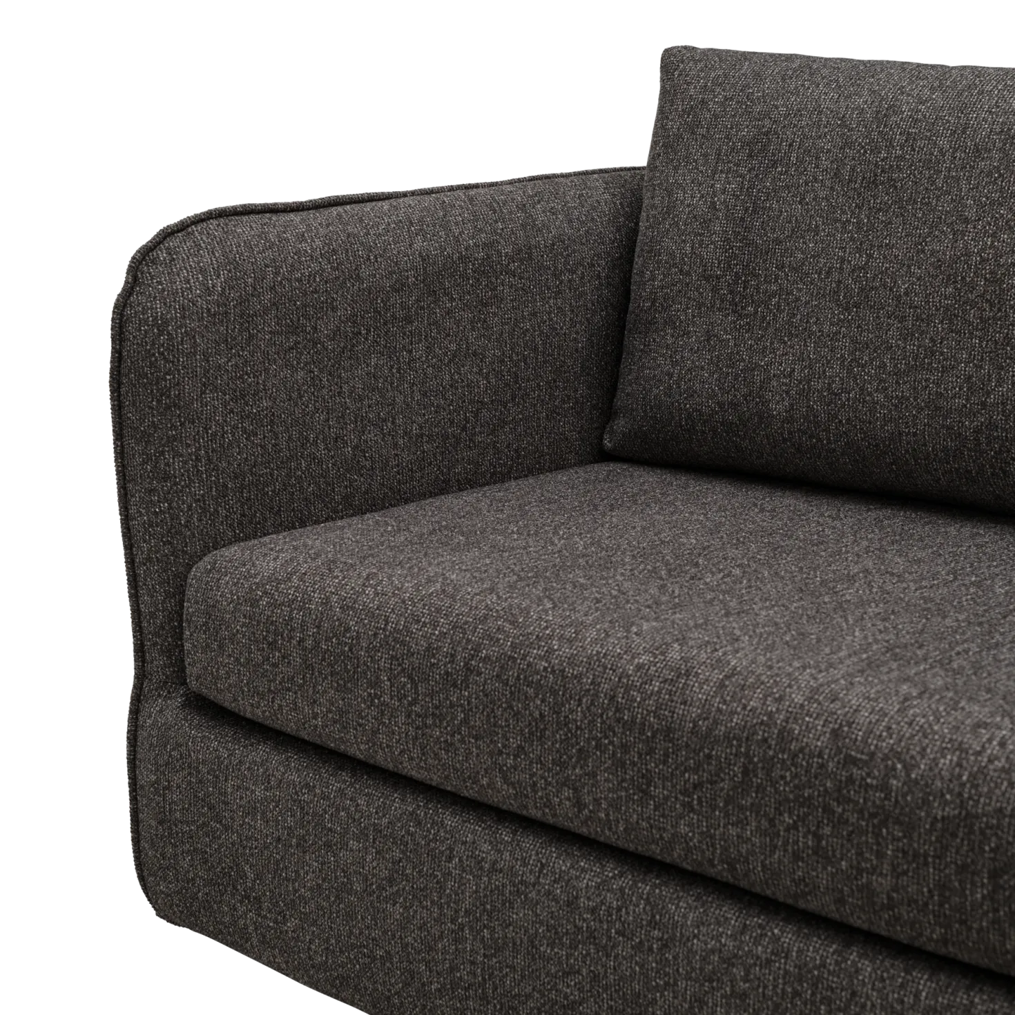 Canapé d'angle réversible compact tissu Maël