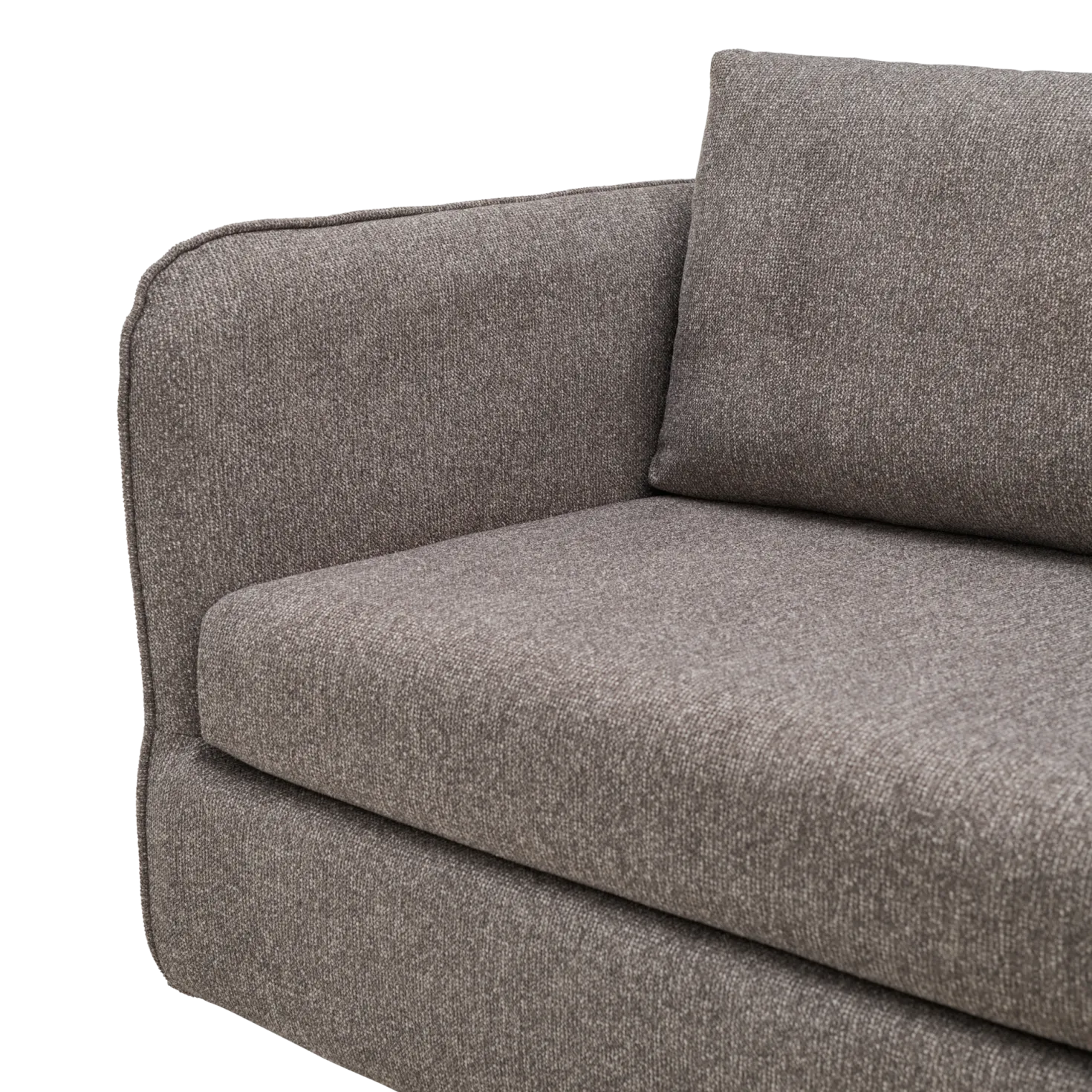 Canapé d'angle réversible compact tissu Maël