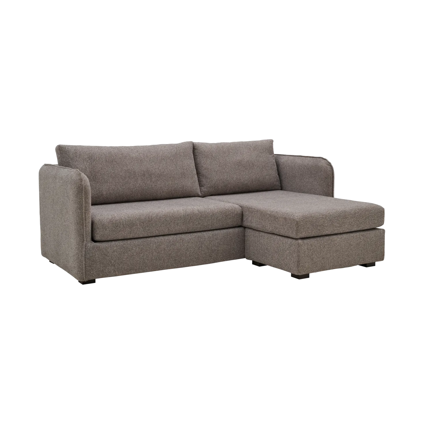 Canapé d'angle réversible compact tissu Maël