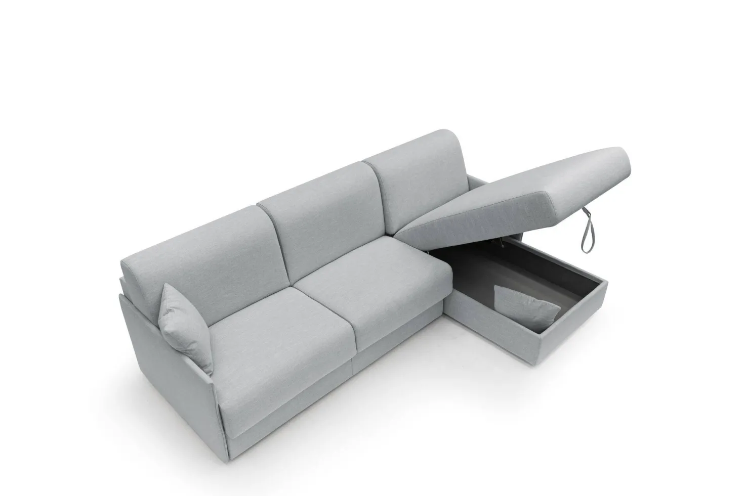 Canapé d'angle réversible tissu recyclé déhoussable Arthur