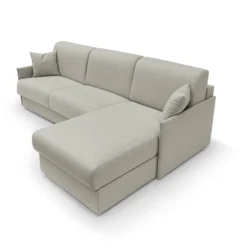 Canapé d'angle réversible tissu recyclé déhoussable Arthur