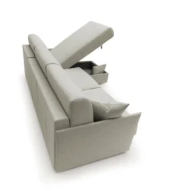 Canapé d'angle réversible tissu recyclé déhoussable Arthur