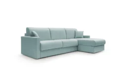 Canapé d'angle réversible tissu recyclé déhoussable Aubin