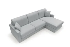 Canapé d'angle réversible tissu recyclé déhoussable Aubin