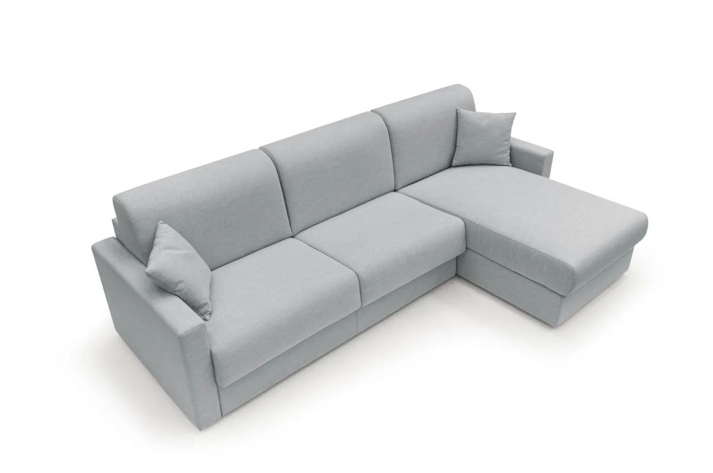 Canapé d'angle réversible tissu recyclé déhoussable Aubin