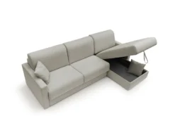 Canapé d'angle réversible tissu recyclé déhoussable Aubin
