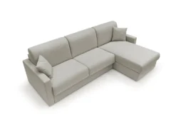 Canapé d'angle réversible tissu recyclé déhoussable Aubin