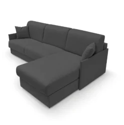 Canapé d'angle réversible tissu recyclé déhoussable Arthur