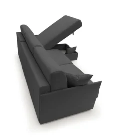 Canapé d'angle réversible tissu recyclé déhoussable Arthur
