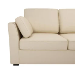 Canapé d'angle réversible tissu coton déhoussable Marbella