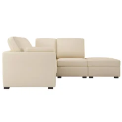 Canapé d'angle réversible tissu coton déhoussable Marbella