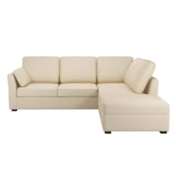 Canapé d'angle réversible tissu coton déhoussable Marbella