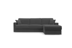 Canapé d'angle réversible tissu recyclé déhoussable Aubin
