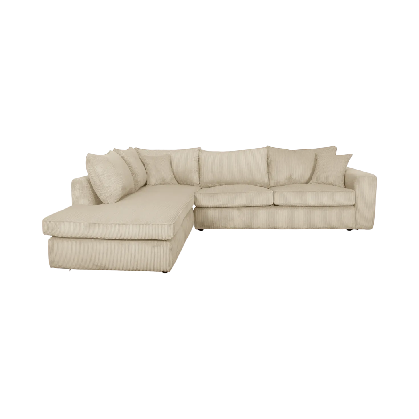 Canapé d'angle velours côtelé Otto