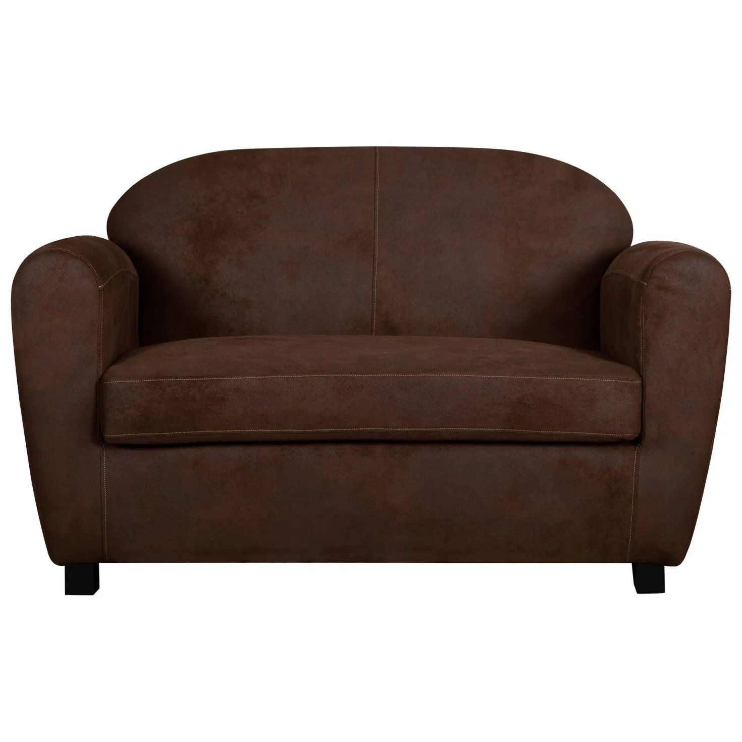 Canapé microfibre aspect cuir vieilli Owen