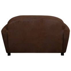 Canapé microfibre aspect cuir vieilli Owen