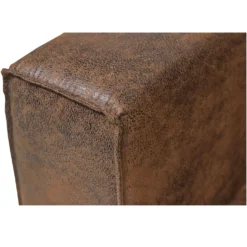 Canapé microfibre aspect cuir vieilli Pittsburgh