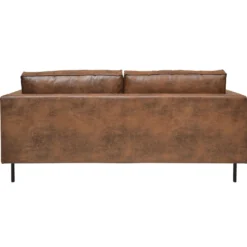 Canapé microfibre aspect cuir vieilli Pittsburgh