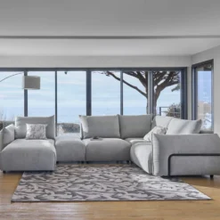 Canapé panoramique tissu Solal